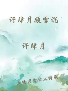 許肆月顧雪沉